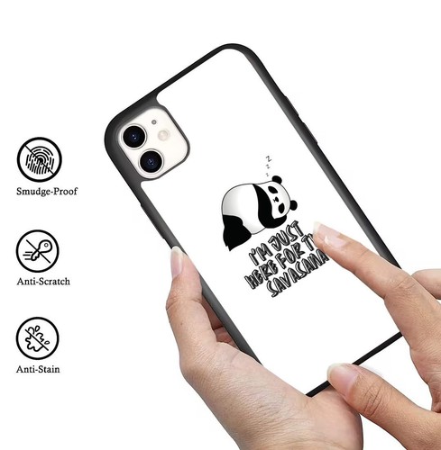 Pandas like savasana For iPhone SE XS XR Max 5 6 7 8 Plus Anti scratch Cover - Picture 25 of 25
