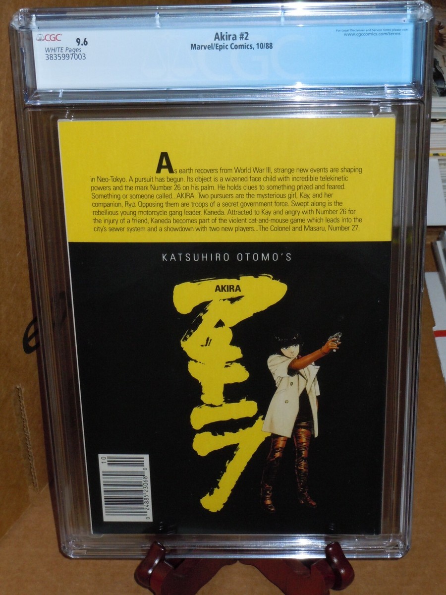 AKIRA #2 CGC 9.6 Newsstand UPC Marvel EPIC Comics1988 White Pages