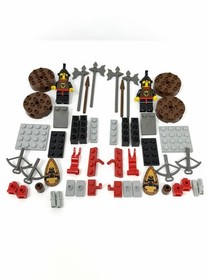 LEGO Castle Knights Kingdom 4806 Axe Cart &ndash; Lot of 2 Vintage 100% Complete