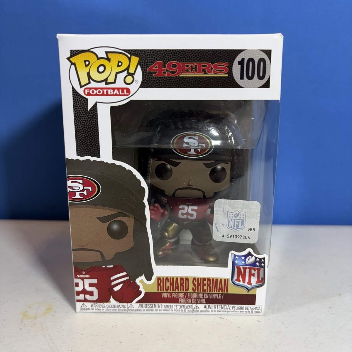 Funko Pop! Football Richard Sherman San Francisco 49ers NFL Vinyl
