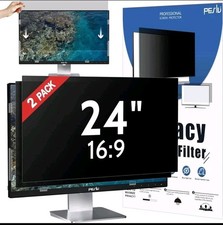 2 Pack 24 Inch Computer Privacy Screen Filter 16:9 Widescreen Monitor By Peslv