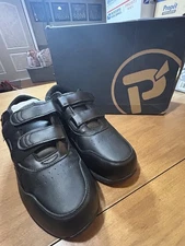 Propet Life Walker Strap Shoes Mens Size 9.5 XX Wide Black Comfort Walking