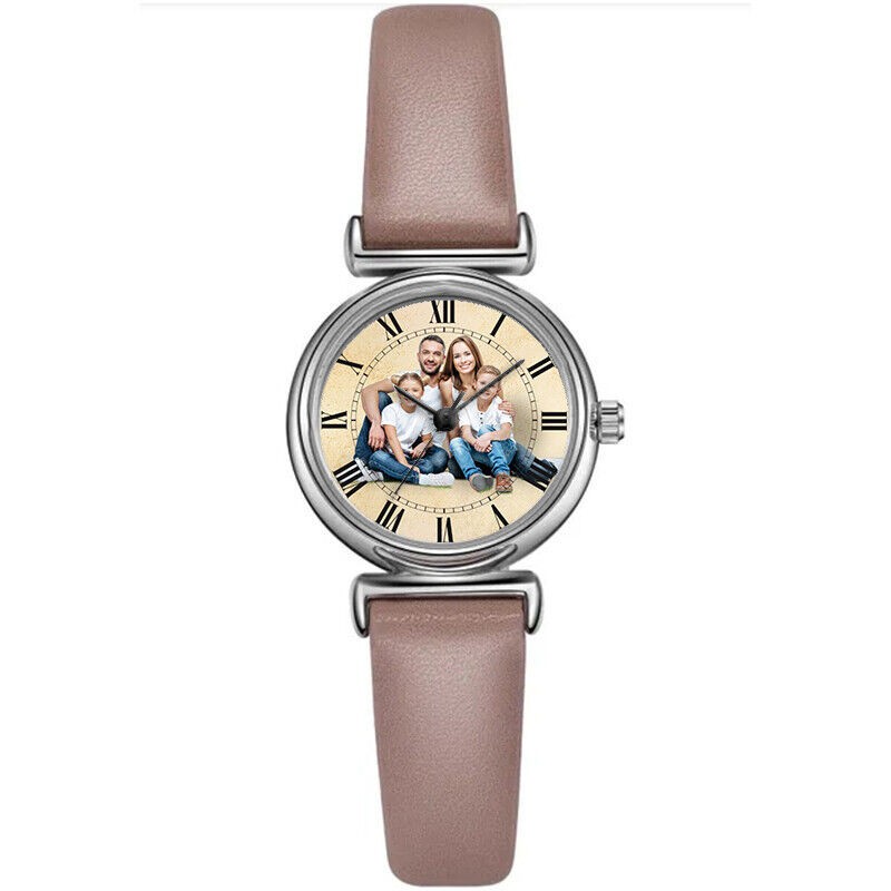 Personalizado Niña Mujer Tendencia Moda Muñeca Reloj 24mm Esfera Muñeca Pequeña