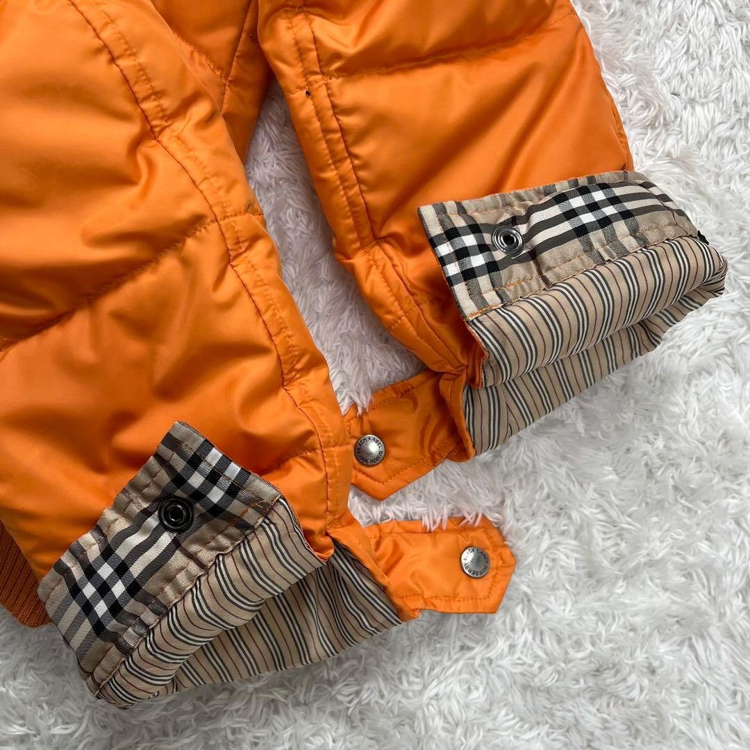 BURBERRY BLACK LABEL Down Jacket Size M Orange From Japan thumbnail 7