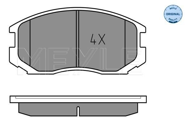 Bremsbelagsatz Scheibenbremse Hinten Meyle 025 217 1914 PD FÜR Honda MG Suzuki-image