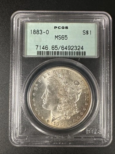 1883 O PCGS MS65 - Toned Silver Morgan Dollar $1 US Coin #54137A
