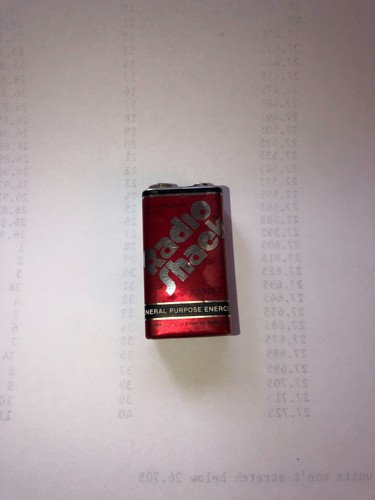 VINTAGE RADIO SHACK  GENERAL PURPOSE ENERCELL 9V BATTERY GRAT DISPLAY ITEM