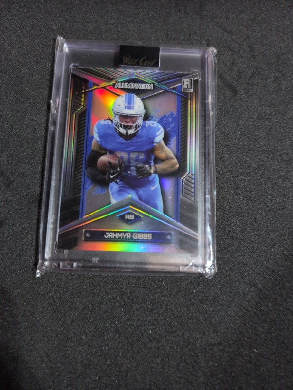 2023 Wild Card Alumination #ABC-JG Jahmyr Gibbs RC Blue/Silver/50