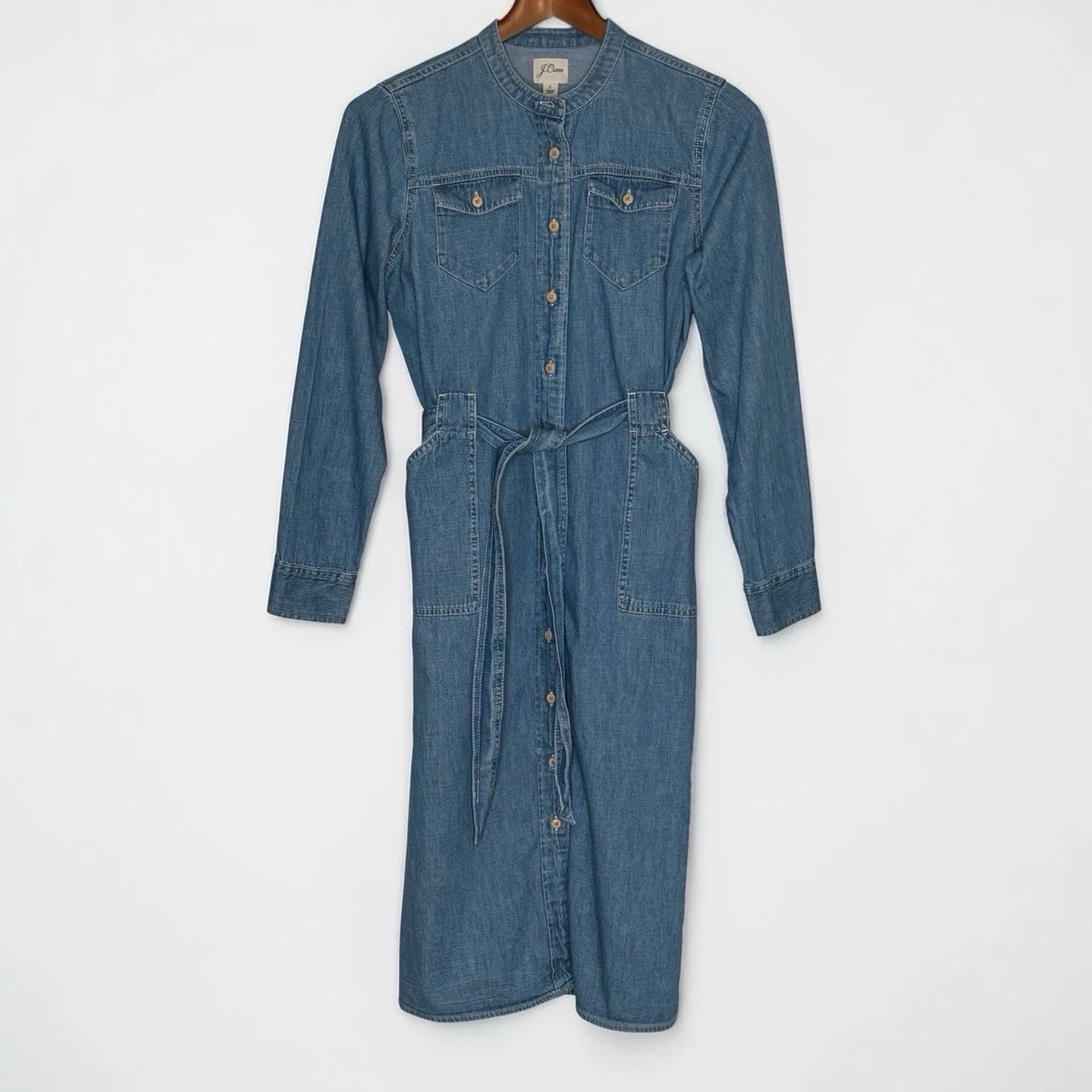 knee length dresses for ladies Romeo Denim Midi Dress / Blue – Harvest Moon Home main image 0