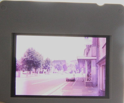 Photo Negative Slide Ford Taunis Varta Batteries Big Business BMW Car Vintage AW