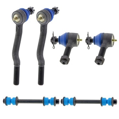 Mevotech Supreme Front Inner Outer Tie Rod Ends Sway Bar Link Kit for Pickup 4WD