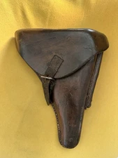 pre-WWI Era German Army Leather Holster for P08 Luger Pistol - Dated 1913 - NICE
