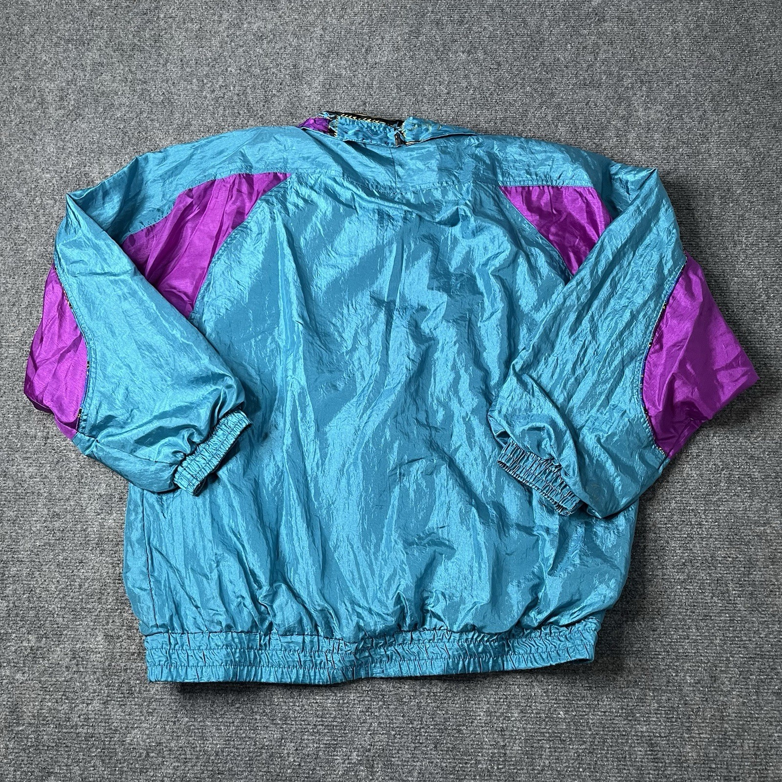 3 Vtg Basic Editions Colorful Windbreakers Jacket… - image 8
