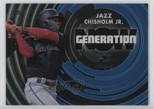 2022 Topps Series 1 Generation Now Black 7/299 Jazz Chisholm Jr #GN-18 2s2