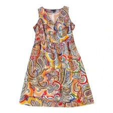 Tommy Hilfiger Women's Size 10 Sleeveless Paisley Print Fit & Flare Dress