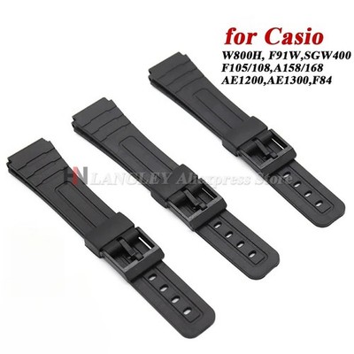 CASIO Watch Band F-91W,F-28W,F-91WG,F-93W,F-94WA,F-105W,F-106W,FLB-91W