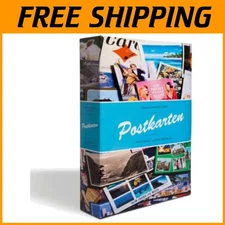 Birthday Gift Idea: Postcard Album - 200 Cards, Storage Case