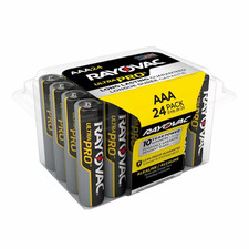 Rayovac UltraPro AAA Alkaline Battery Triple A Single Use Battery 1.5VDC, PK24