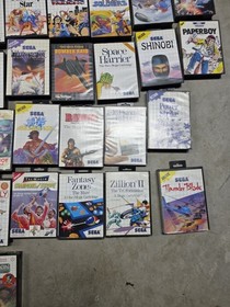 SEGA Master System 3D Glasses and 65 Game  Collection MUST SEE!!