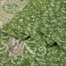Sanskriti Vintage Sarees Green Pure Silk Floral Printed 5 Yd Sari
