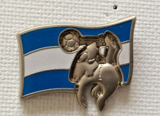 France 98 World Cup Argentina Country Flag With Footix Mascot Badge