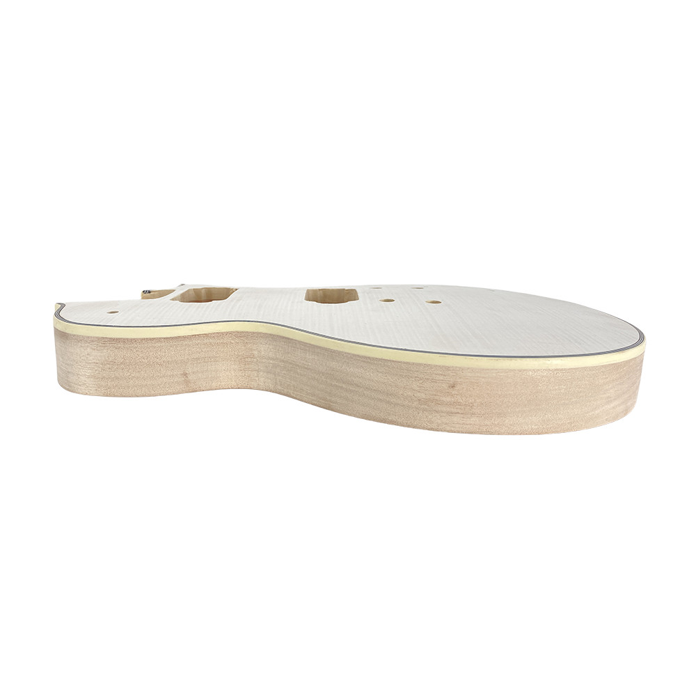 Corpo chitarra Flame Maple con attacco bullone di ricambio su pickup HH foto 4