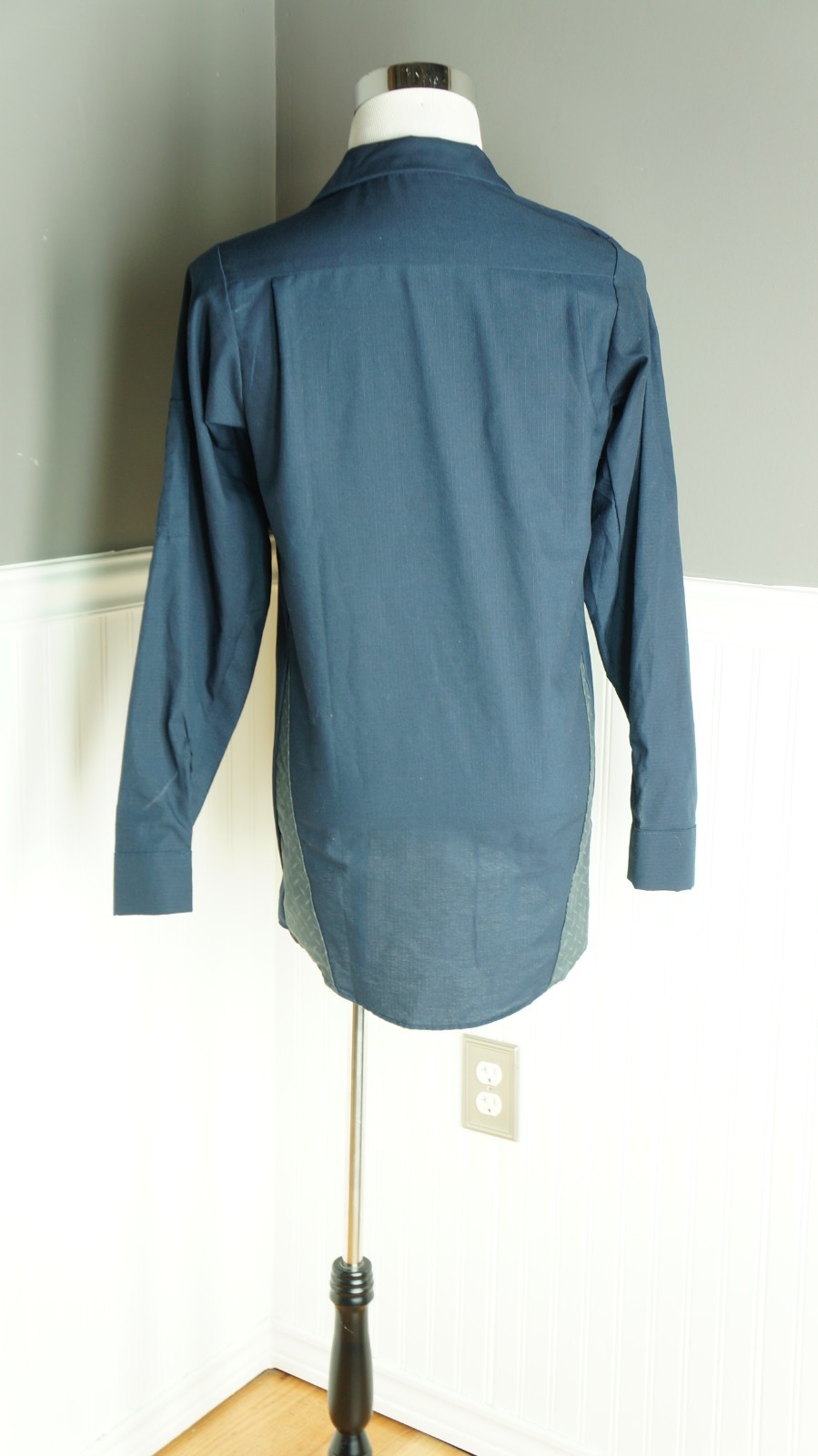 NWT Red Kap Mens Small Diamond Plate Mechanic Auto Shop Technician Shirt NEW