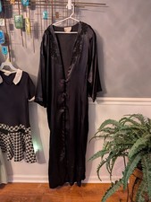 Vintage California Dynasty Satin Long Robe M
