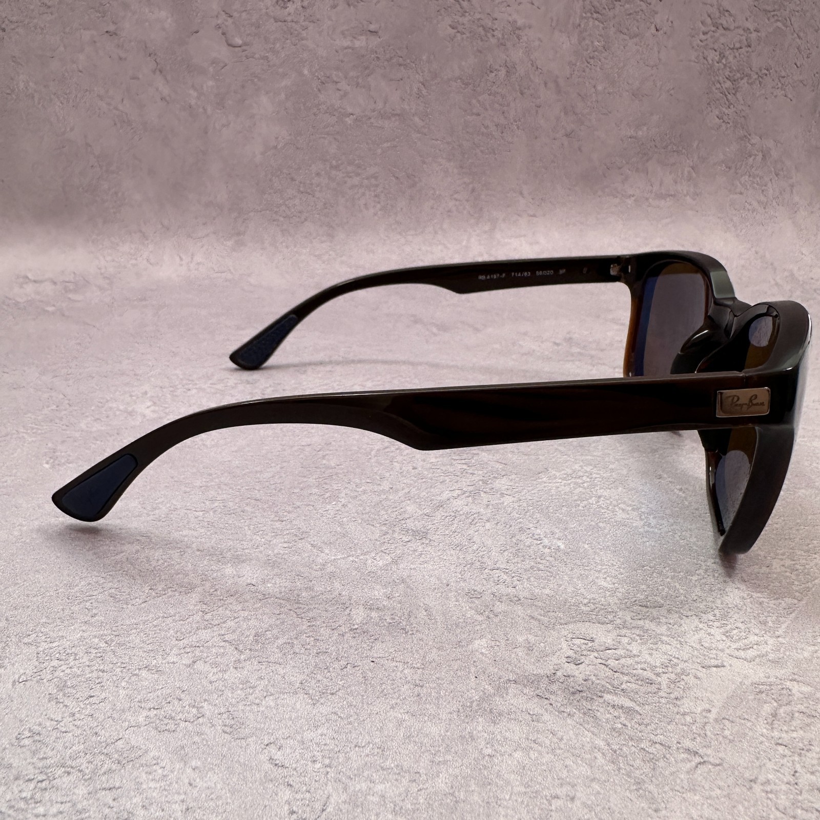 Ray Ban Polarized Retro 90s Brown Sunglasses Wayfarer Style image 3
