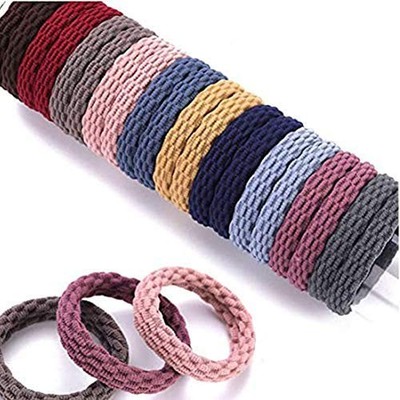 100PCS Hair Ties with Seamless High Elastic Thickening in Ponytail Holders Ha...