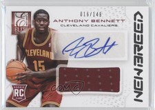 2013 Panini Elite New Breed Materials Signatures 16/149 Anthony Bennett Auto 0q0