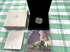 ROYAL MINT 2023 FLYING SCOTSMAN CENTENARY £2 SILVER PROOF COLOUR COIN +BOX + COA