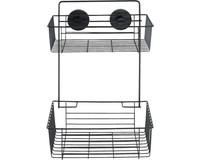 Duschkorb Wenko Vacuum-Loc Bari 2 Etagen Schwarz 24734100