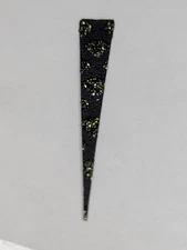 Black With Gold Diamonds 1.5" Silicone Crappie Jig Wedge Tails 25