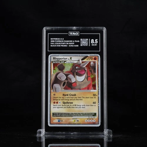 RHYPERIOR LV.X 2008 POKÉMON DIAMOND & PEARL BLACK STAR PROMOS #DP29 TAG 8.5