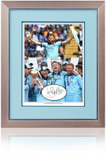 Jonny Bairstow England Cricket World Cup 2019 Signed Montage 23x19in Framed