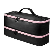 Portable  Layer Hair Dryer Curling Iron Hair Straightener Hair Storage Bag P8T4