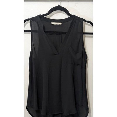  Lush Sheer V-Neck High-Low Tank sz. XS