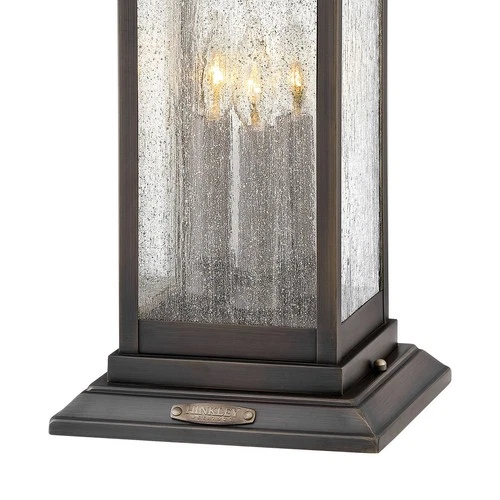 Hinkley Lighting 1187 Revere 120v 3 Light 20" Tall Heritage Pier - Blackened - Picture 5 of 7