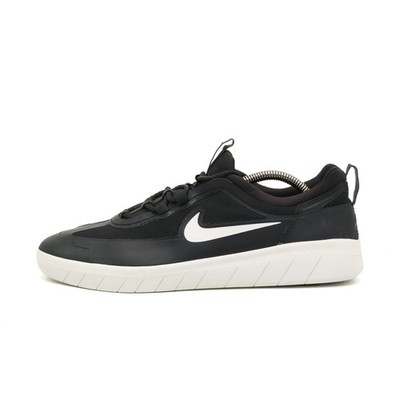Nike Herren SB Nyjah Free 2 Skateschuhe Schwarz Weiß Mesh Leicht Sneaker EU 42.5