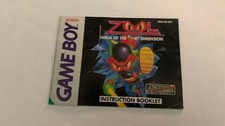Zool Gameboy Advance GBA instruction booklet manual