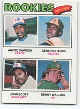 1977 Topps #473 Andre Dawson/Gene Richards/John Scott/Denny Walling EX ID:364230
