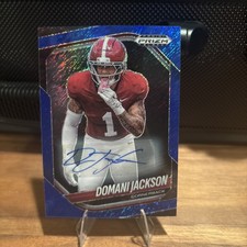 2025 Prizm Black NIL Domani Jackson Blue Shimmer AUTO /15