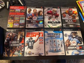 Sony PlayStation 2 Console - WORKING - 24 games, controller, Mem Card, cords