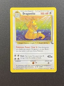 Pokemon TCG Fossil Dragonite 4/62 Holo Rare