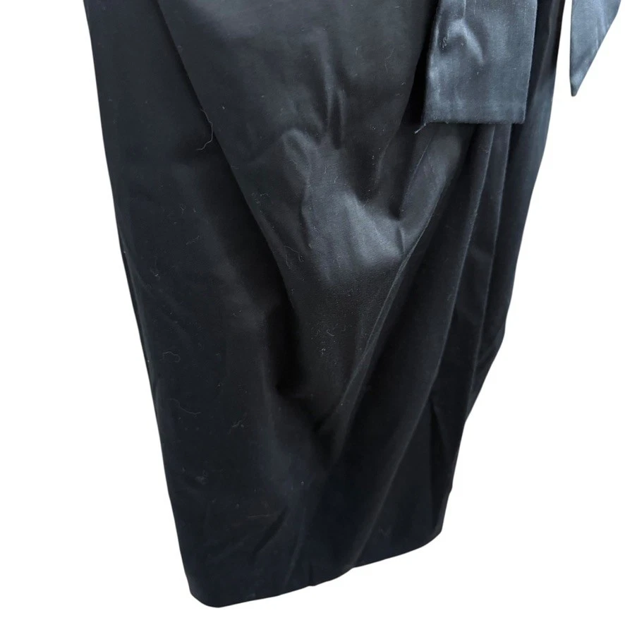 Abito donna Kate Spade New York Little nero senza maniche fiocco lunghezza ginocchio tg 8