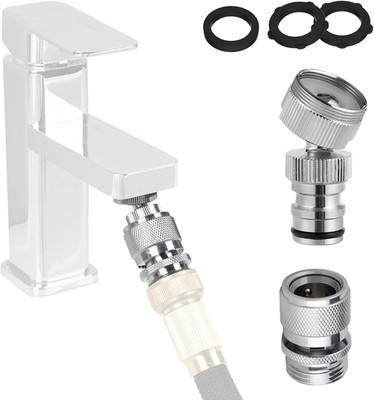 Faucet Adapter Kit, Swivel Adapter to Connect Garden Hose - Multi-Thread Solid B