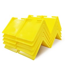 20 Pack 2 in V Shaped Corner Edge Protectors for Flatbed, Yellow