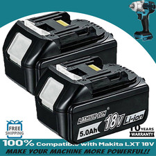 2 Pack 5.0Ah 18V For Makita LXT Lithium-Ion BL1830 BL1850 BL1860 Tool Battery