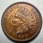 1893  INDIAN CENT   NICE DETAIL  #2155